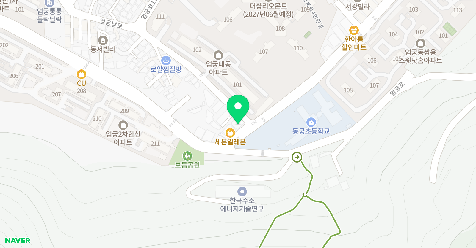 한솔플러스 국영수전문학원 위치