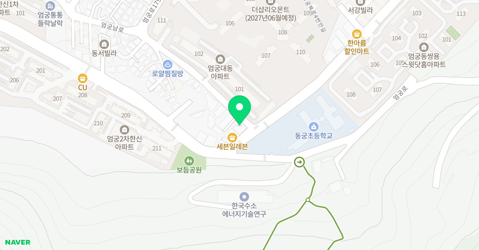 지앤비 영어전문학원 위치
