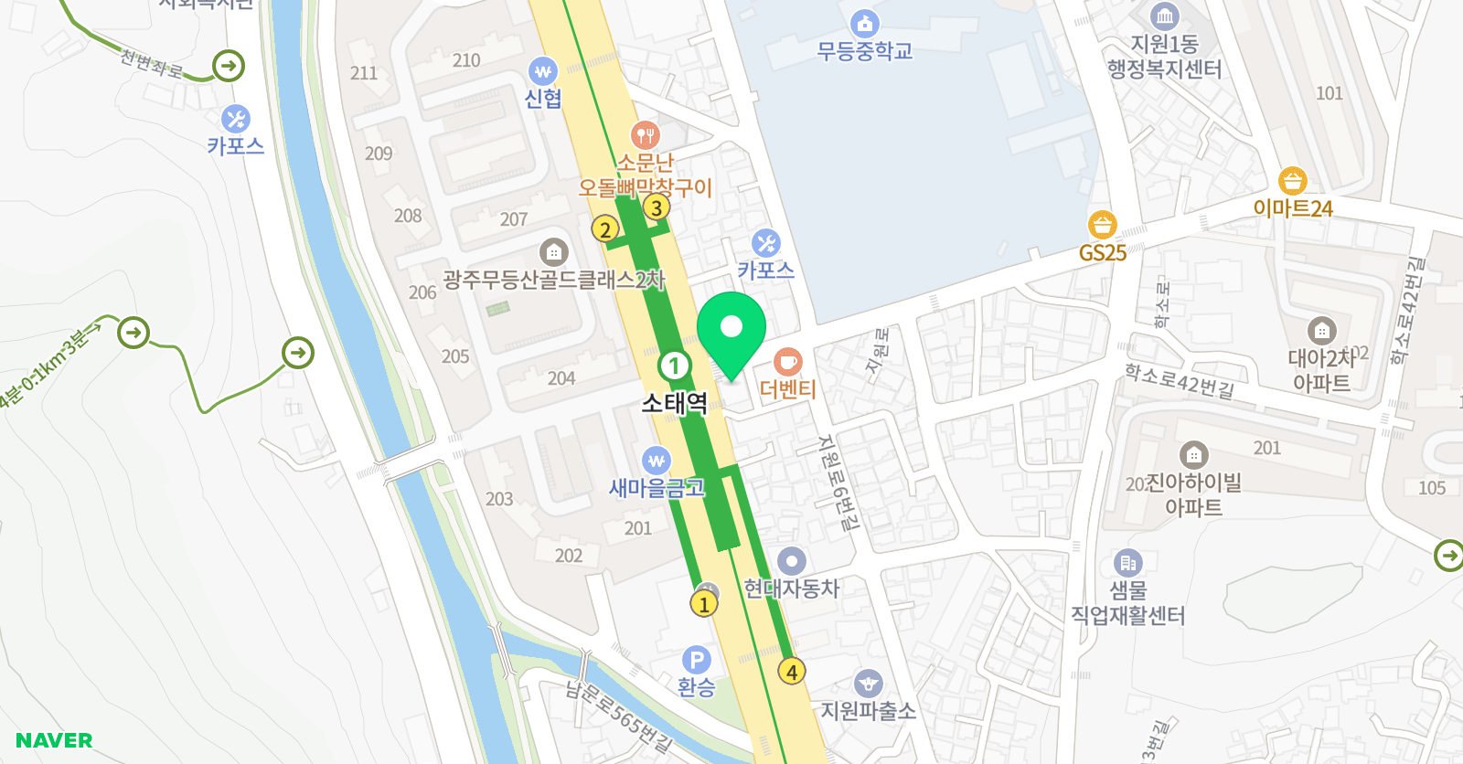 미래인재 학원 위치