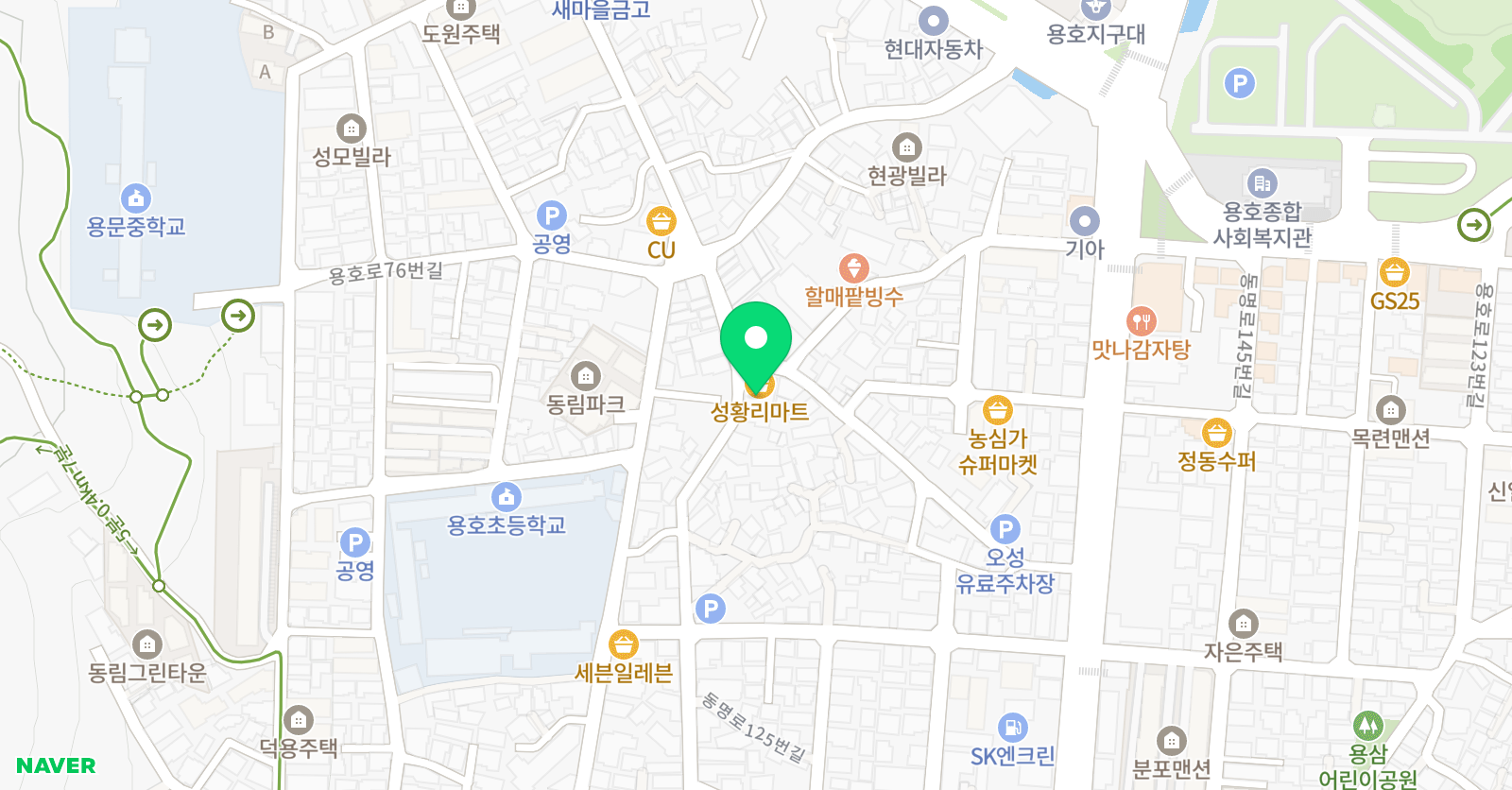와이매쓰 수학학원 용호점 위치