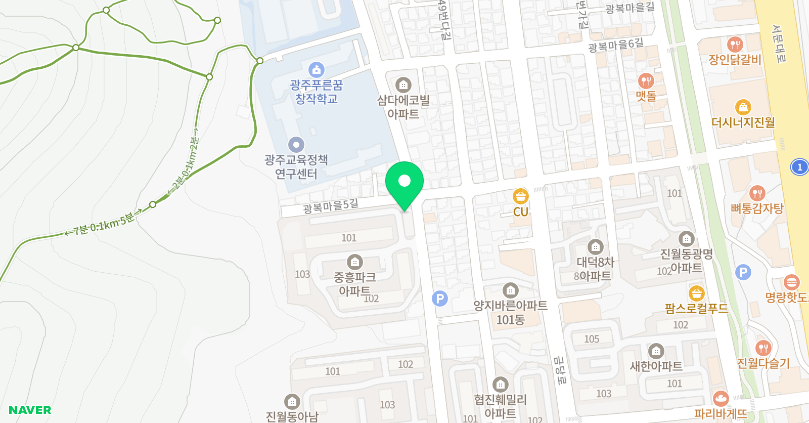 백두 태권도 위치