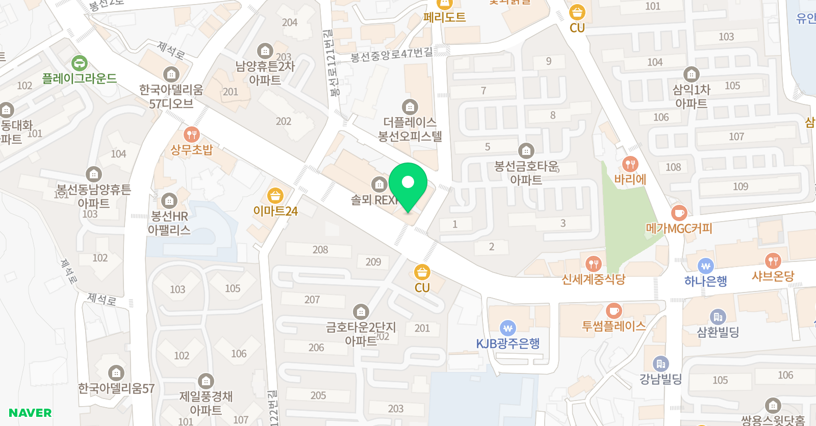 봉선동다비 수학원 위치