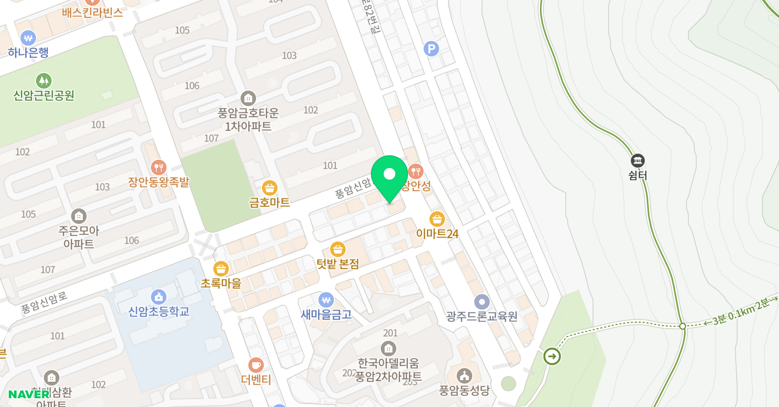 소마사고력수학 수학 풍암센터 위치