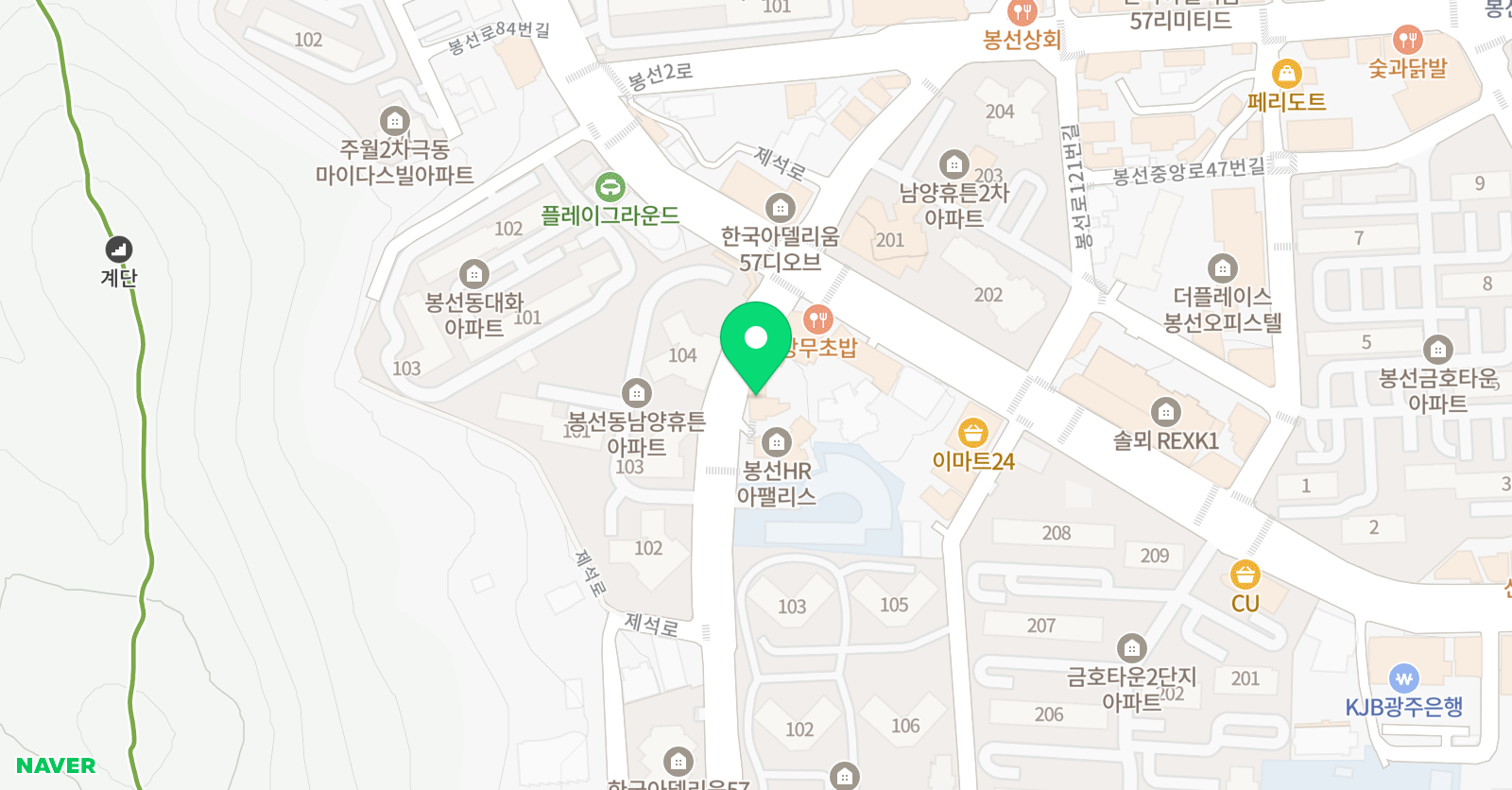김원용 수학학원 위치