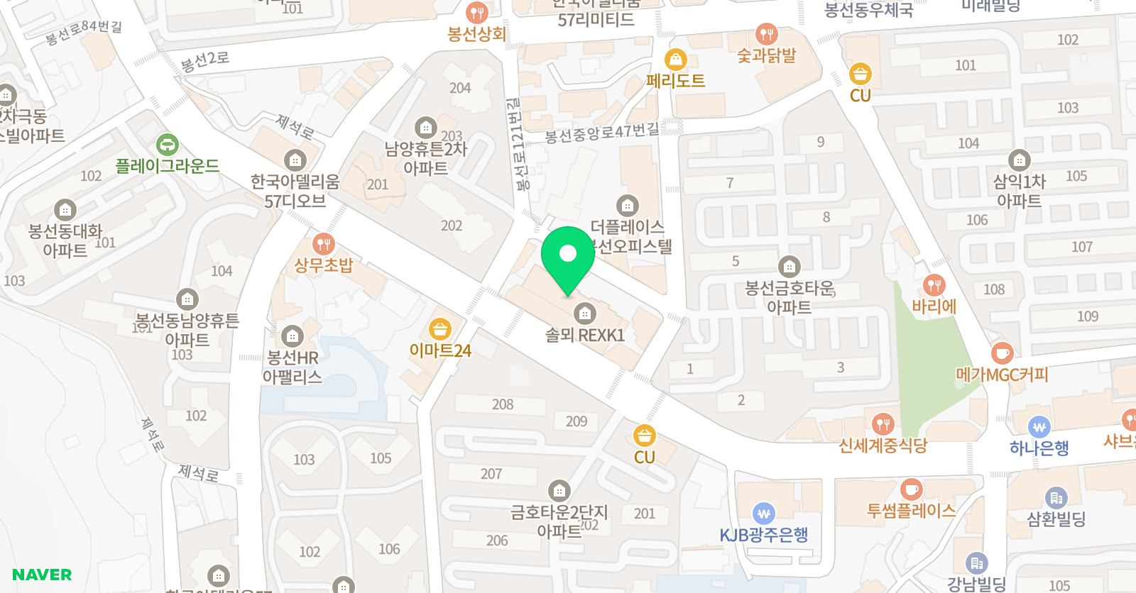 클랑음악아카데미학원 위치