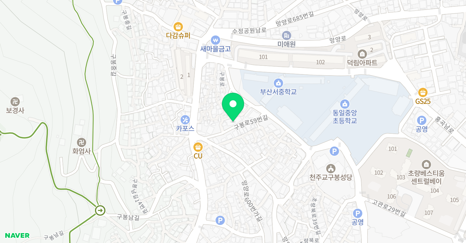 묘음 글로벌 영어미술학원 위치