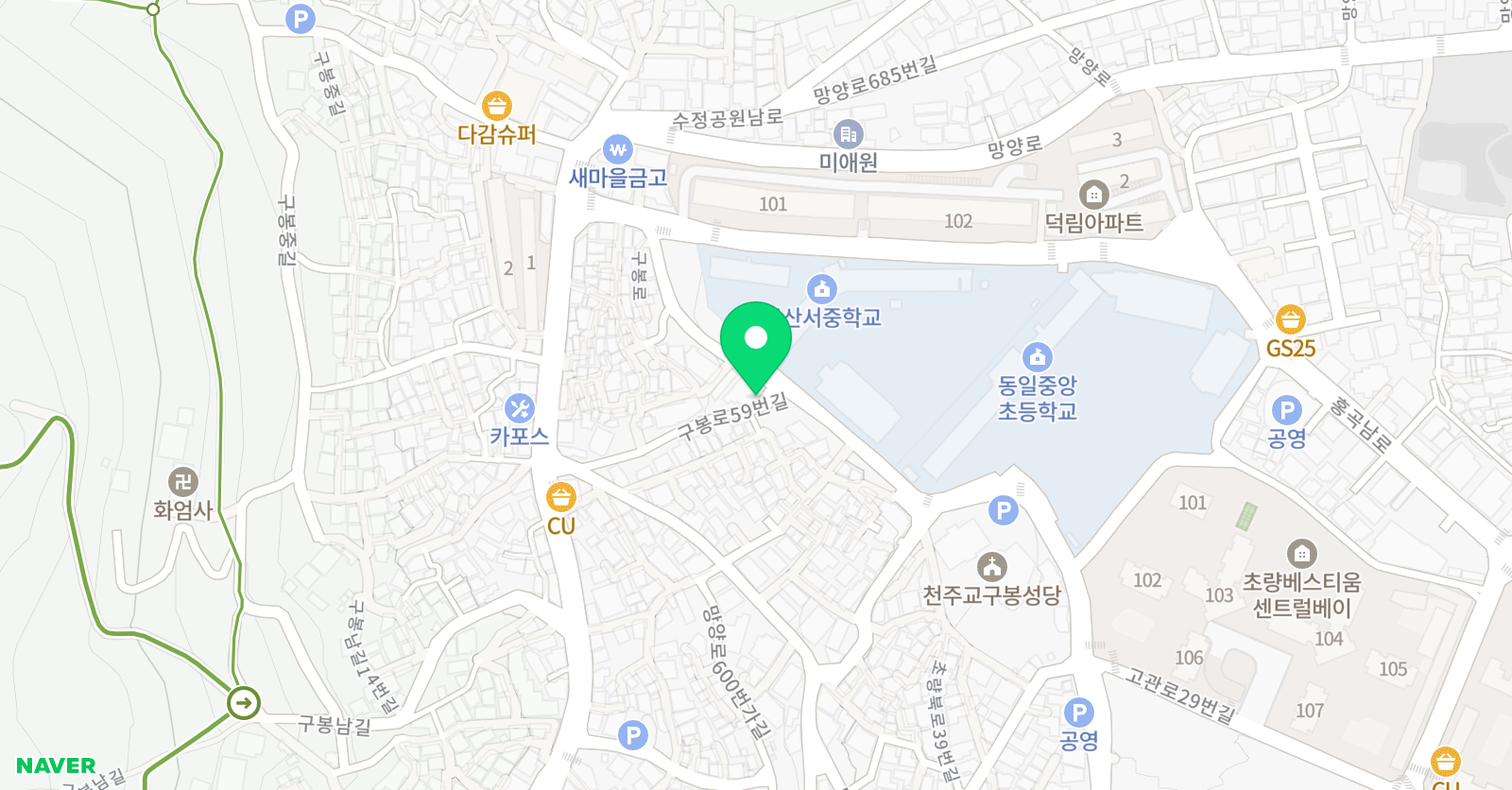 눈높이러닝센터 동일학원 위치