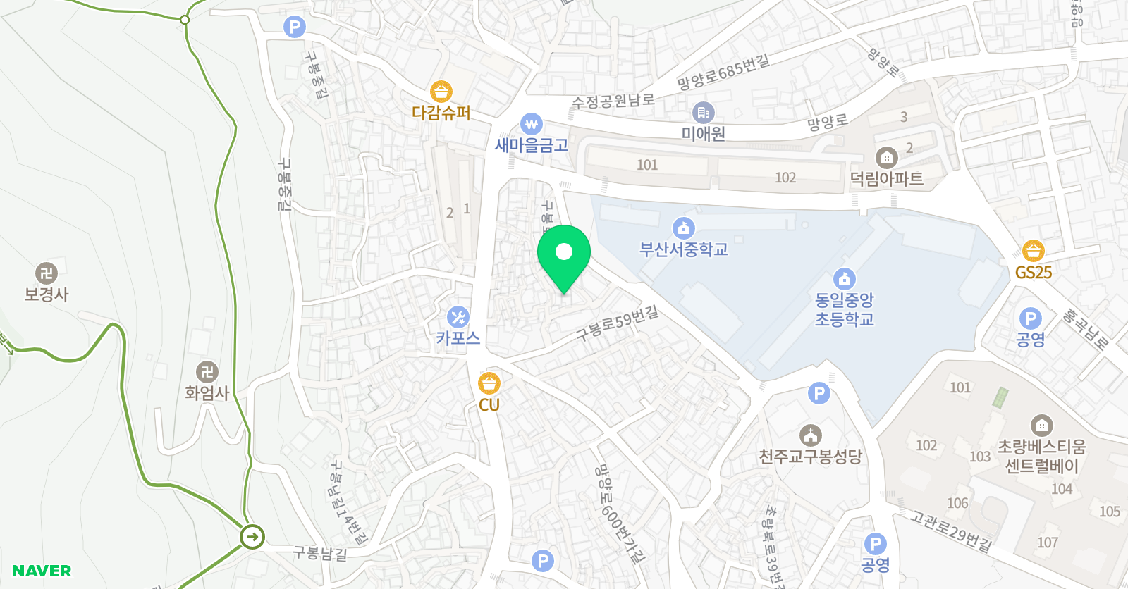 묘음 태권도 체육관 위치