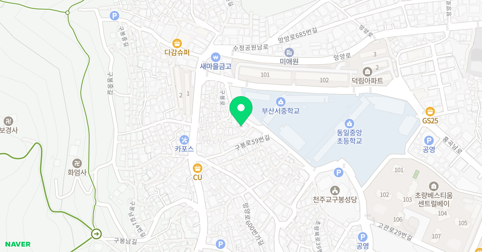 묘음 수학종합학원 위치
