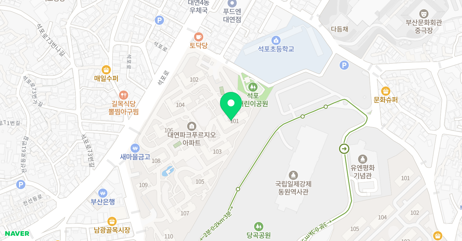 HNB 영어 위치