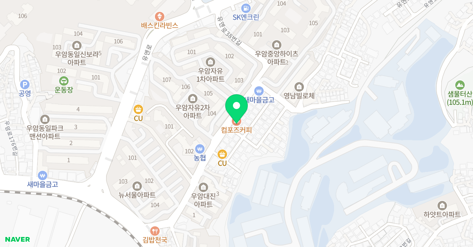 우암 칸타빌레 음악학원 위치