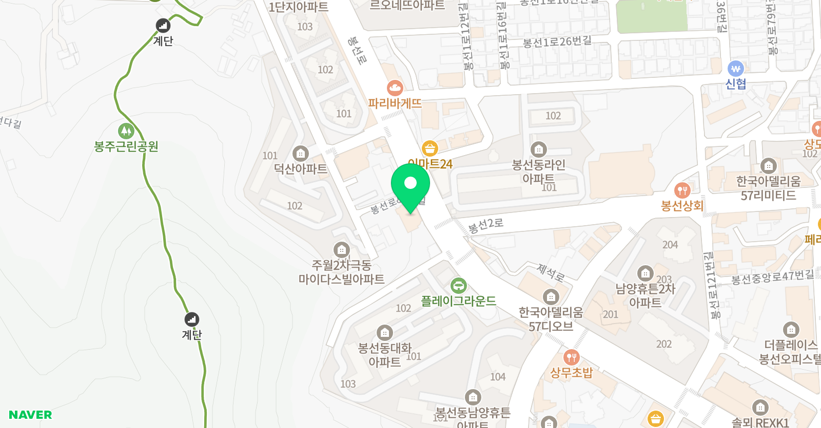 YJ 폴댄스 봉선점 위치