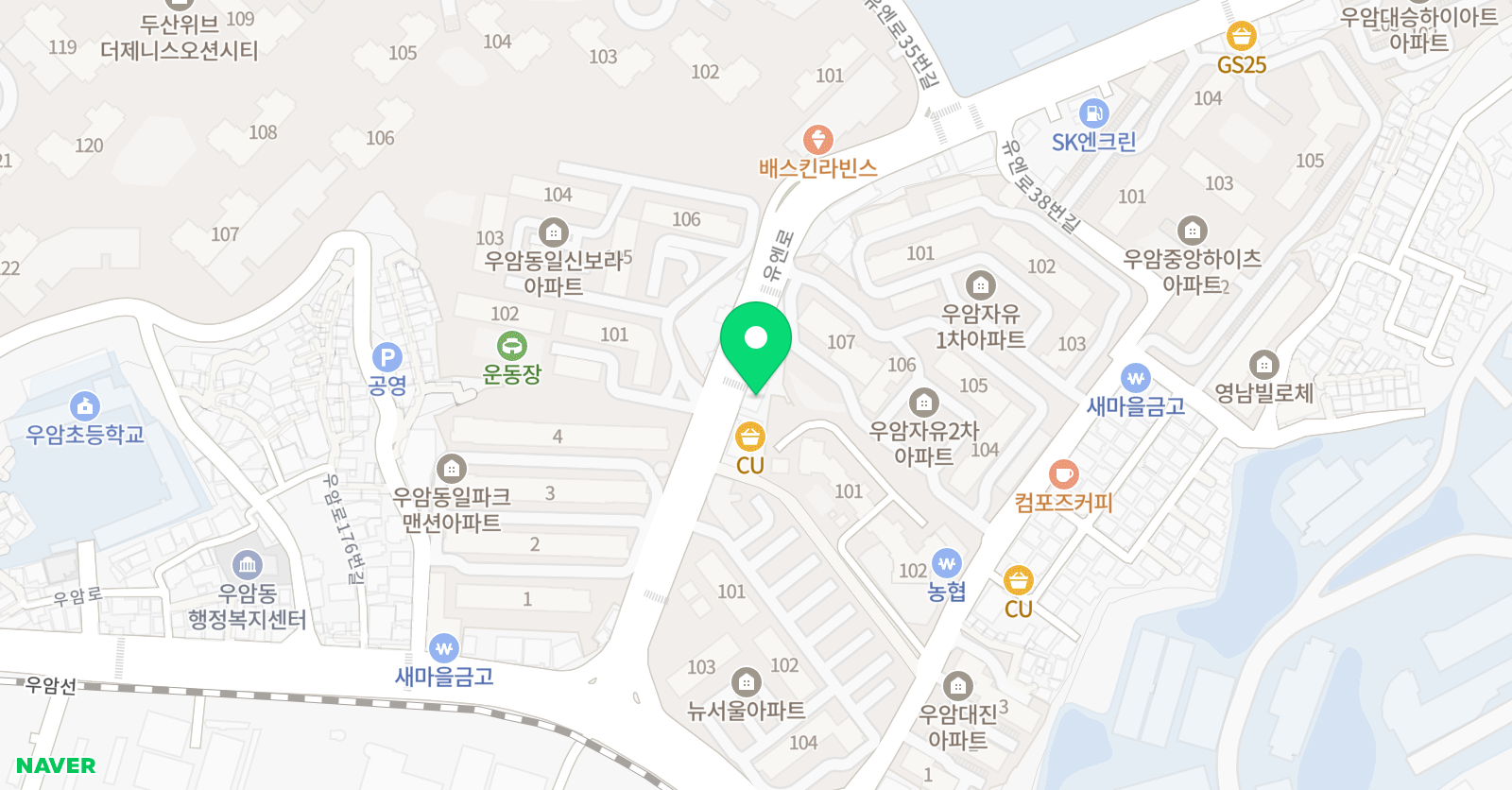 기센힘센 수학튼튼영어MC 학원 위치