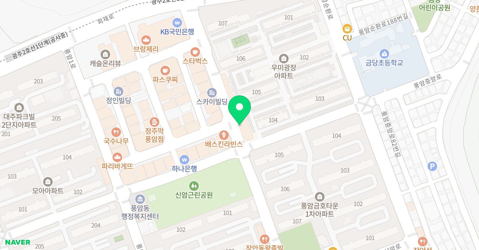 수풀림 국어학원 위치