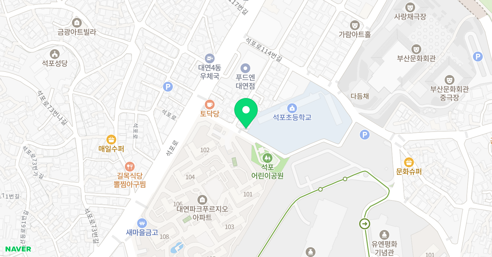 해법 수학 대연파크푸르지오점 위치