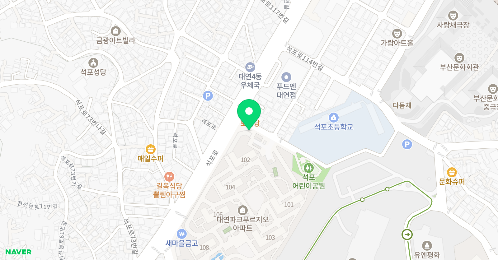 한우리독서토론논술 독서교실 부산남구대연파크푸르지오 위치