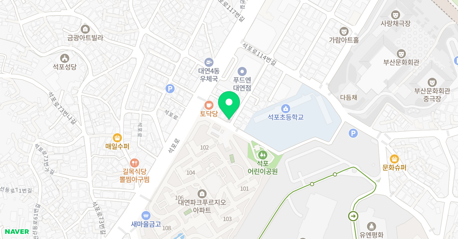 뮤엠 영어 프린스턴 석포점 위치