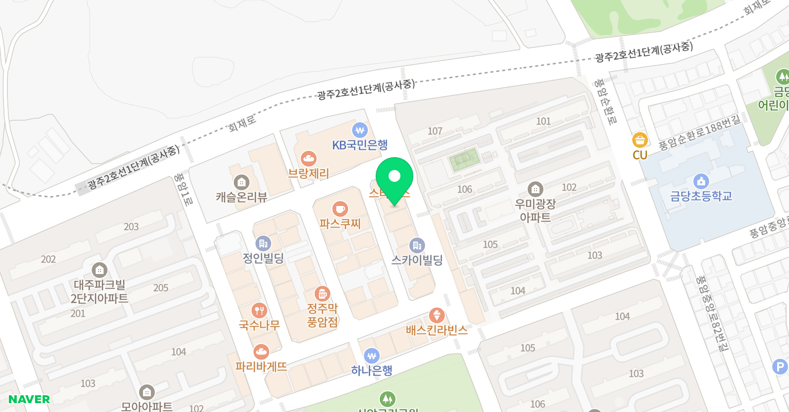 팀몬스터 풍암관 위치