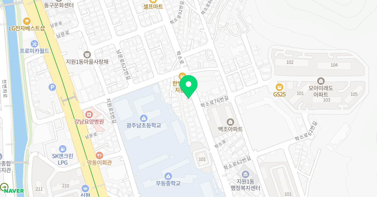 오쌤 수학교실 위치