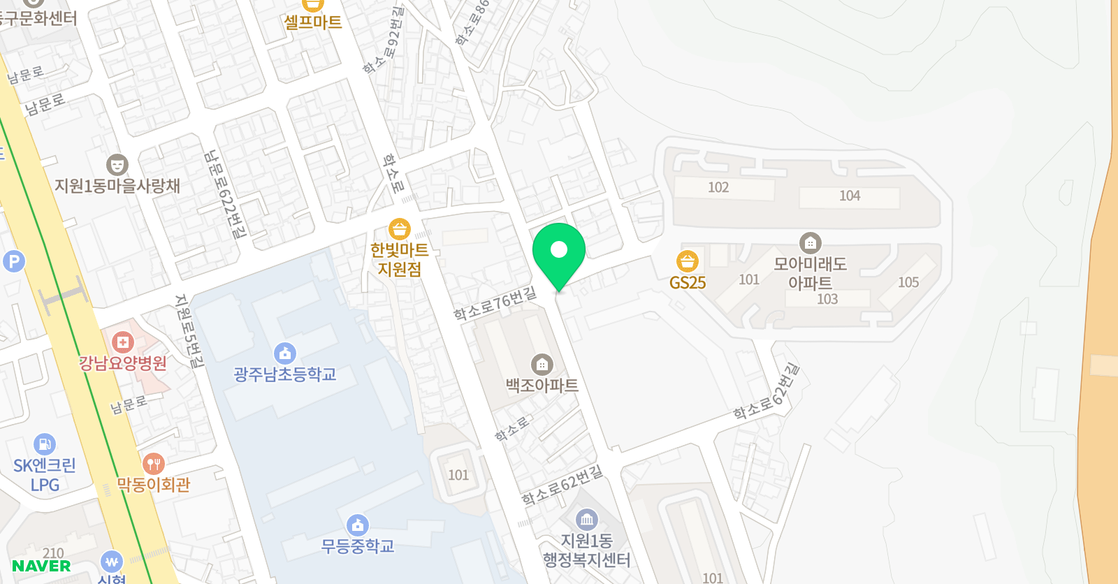 멘토 보습학원 위치