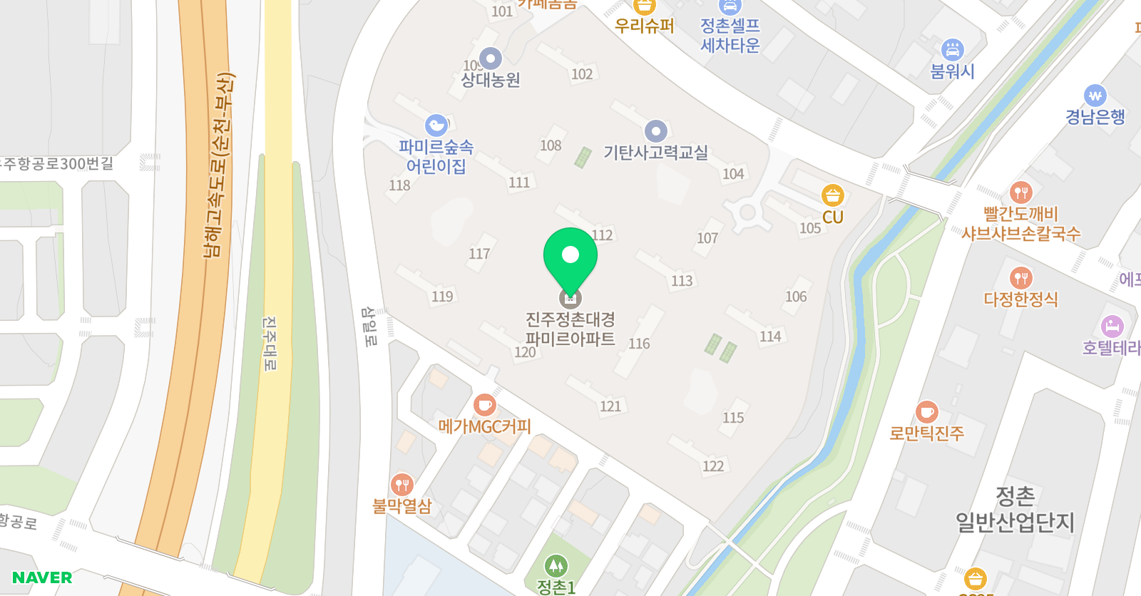 아소비 진주 정촌 대경 파미르점 위치