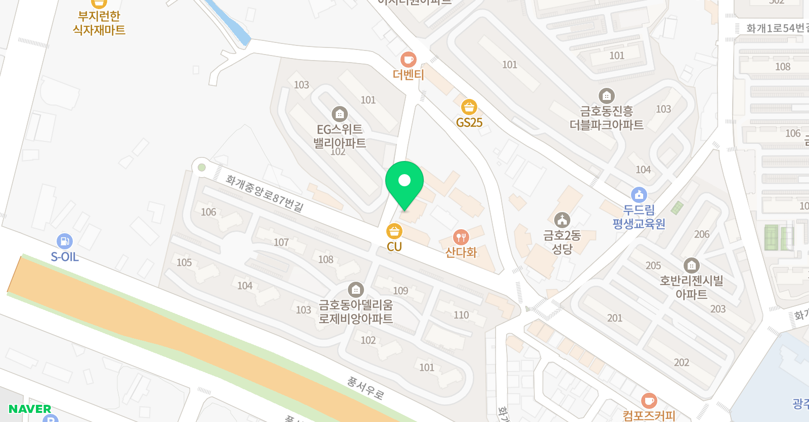 바움뮤직슐레 음악학원 위치