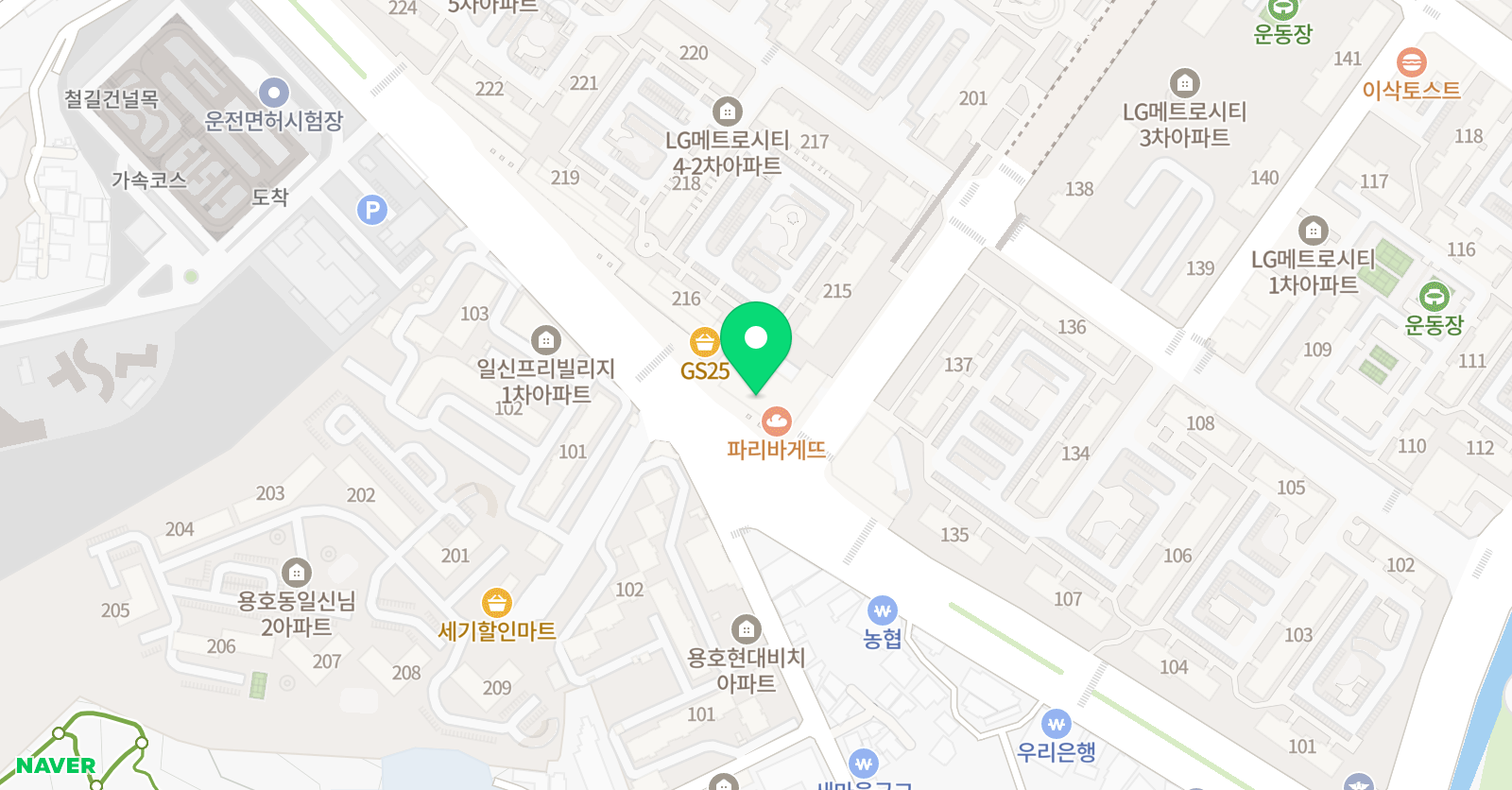 자이메트로 태권도 위치