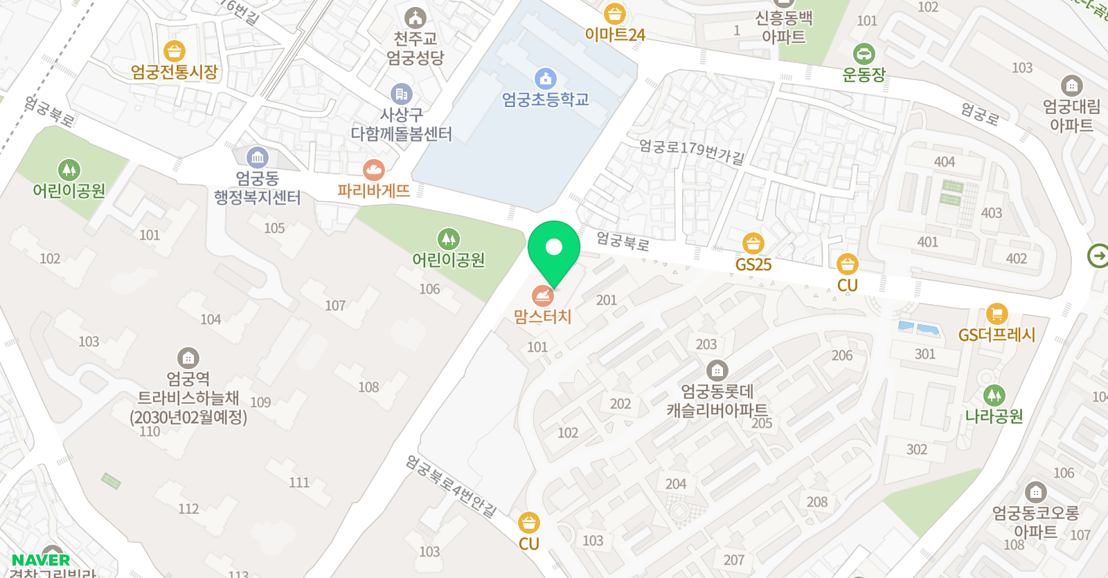 스마트해법 수학 엄궁캐슬점 위치