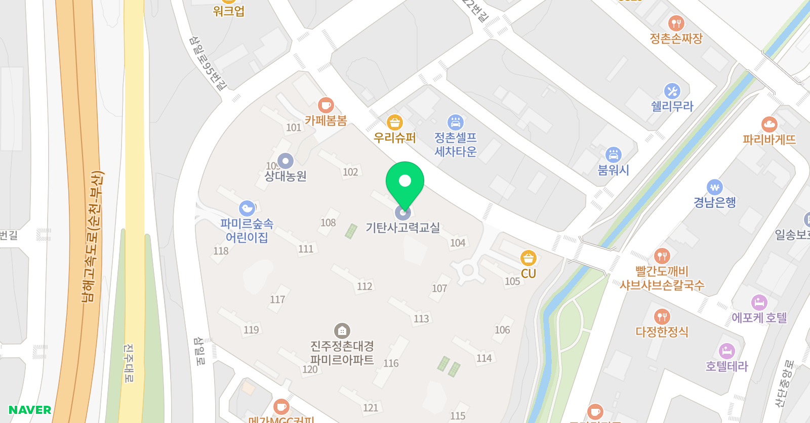 기탄 사고력교실 정촌대경파미르교실 위치