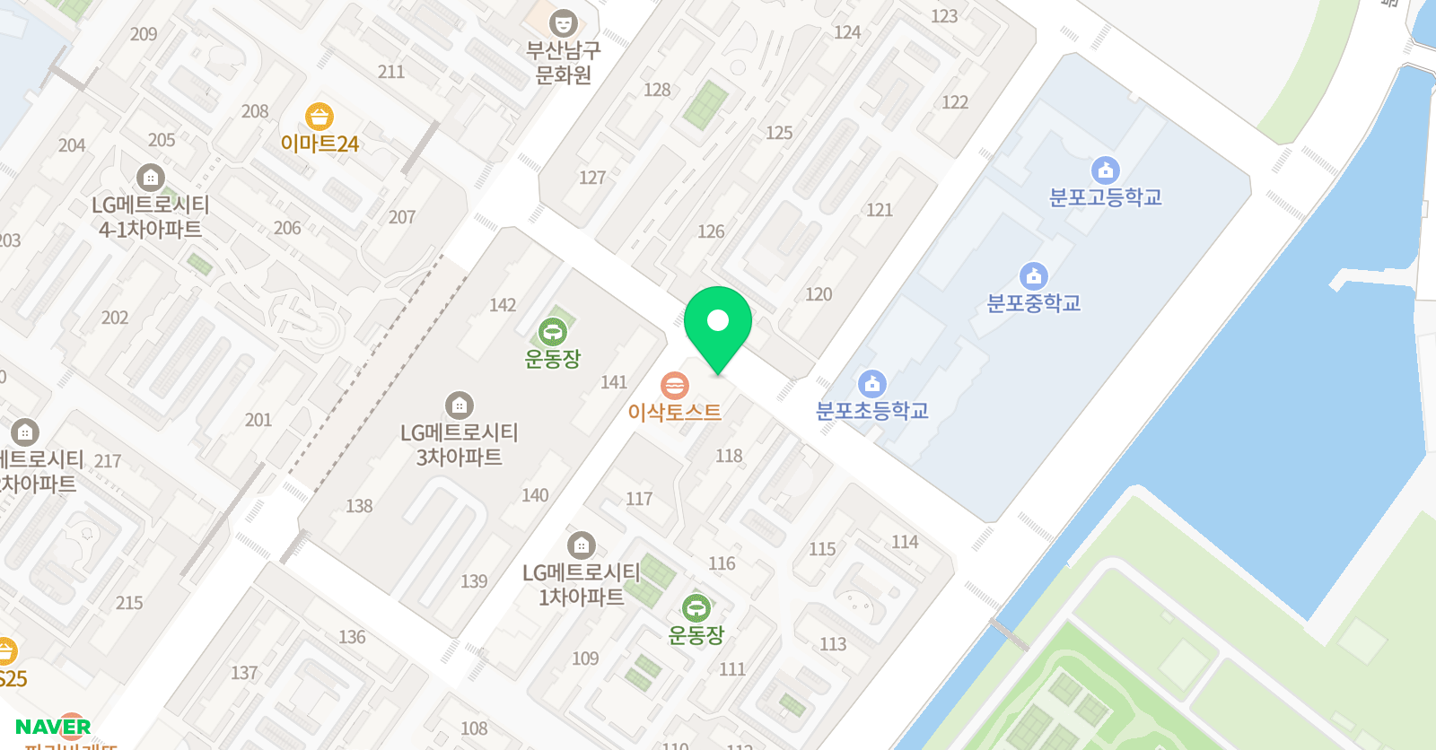 LG메트로 태권도 위치