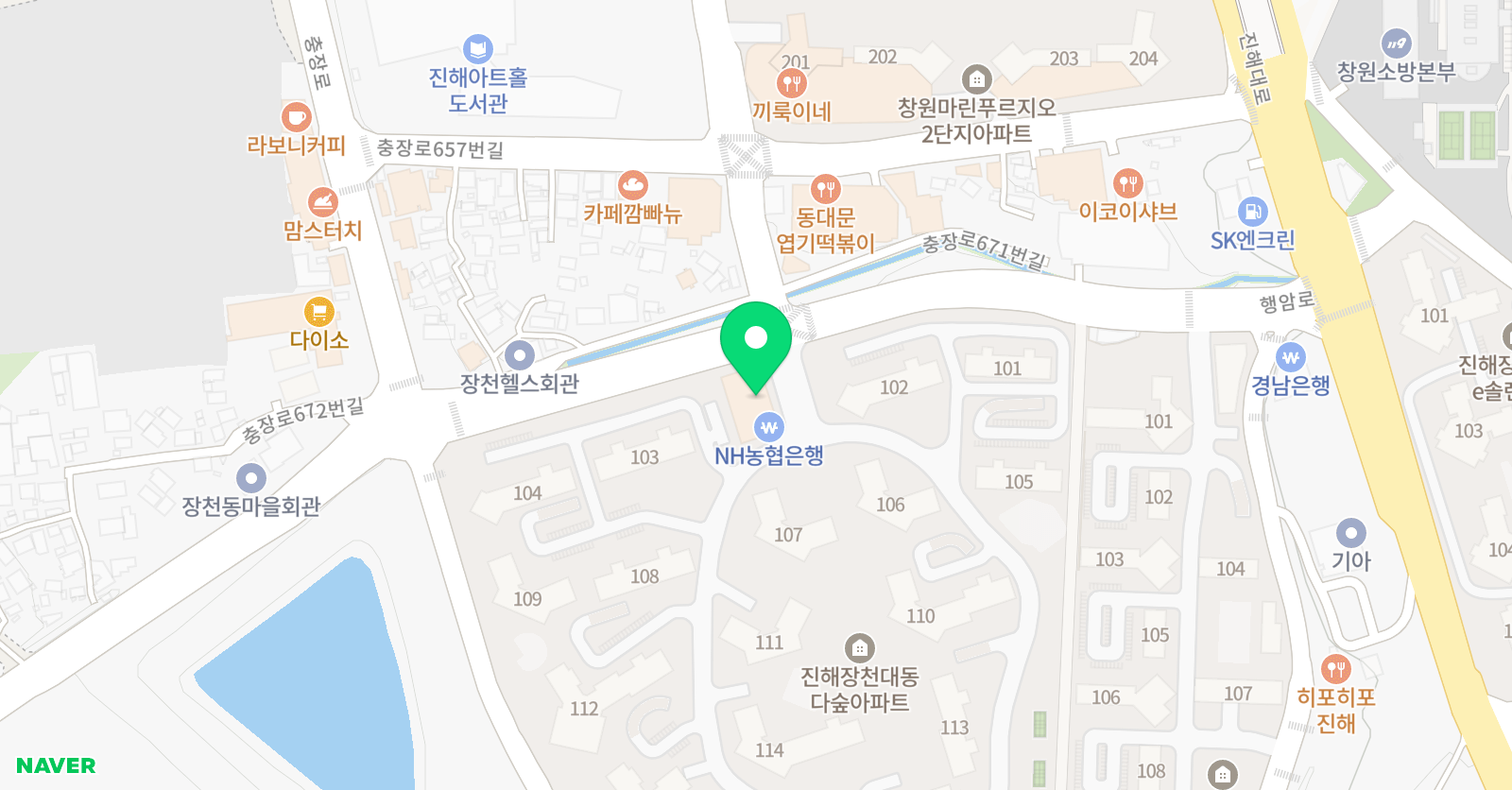 다숲샛별 음악학원 위치