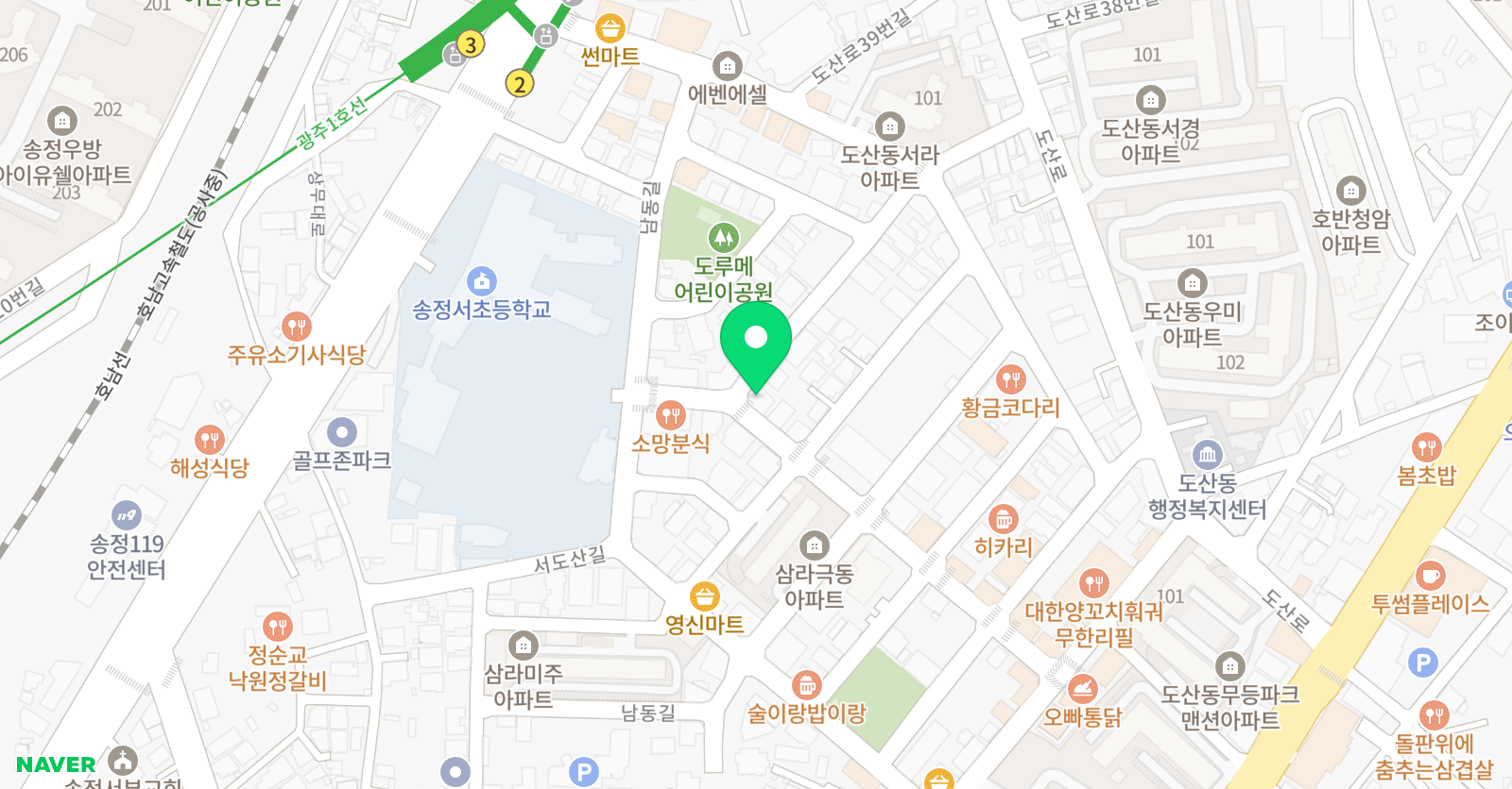 푸르넷 학원 리더스 위치