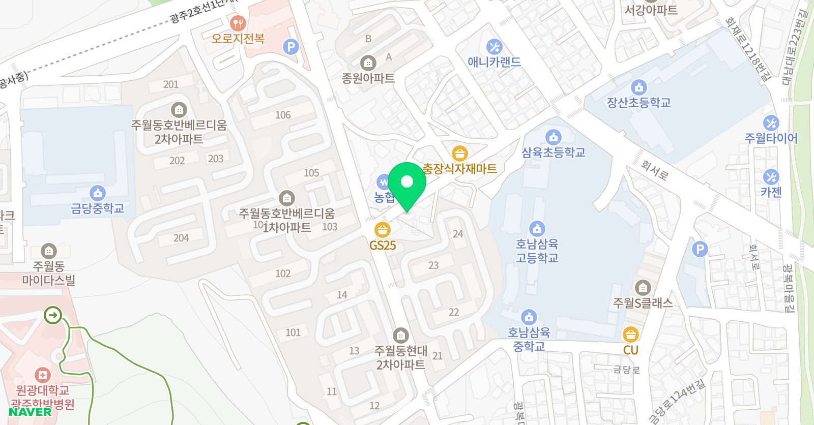 영수캠프 학원 위치