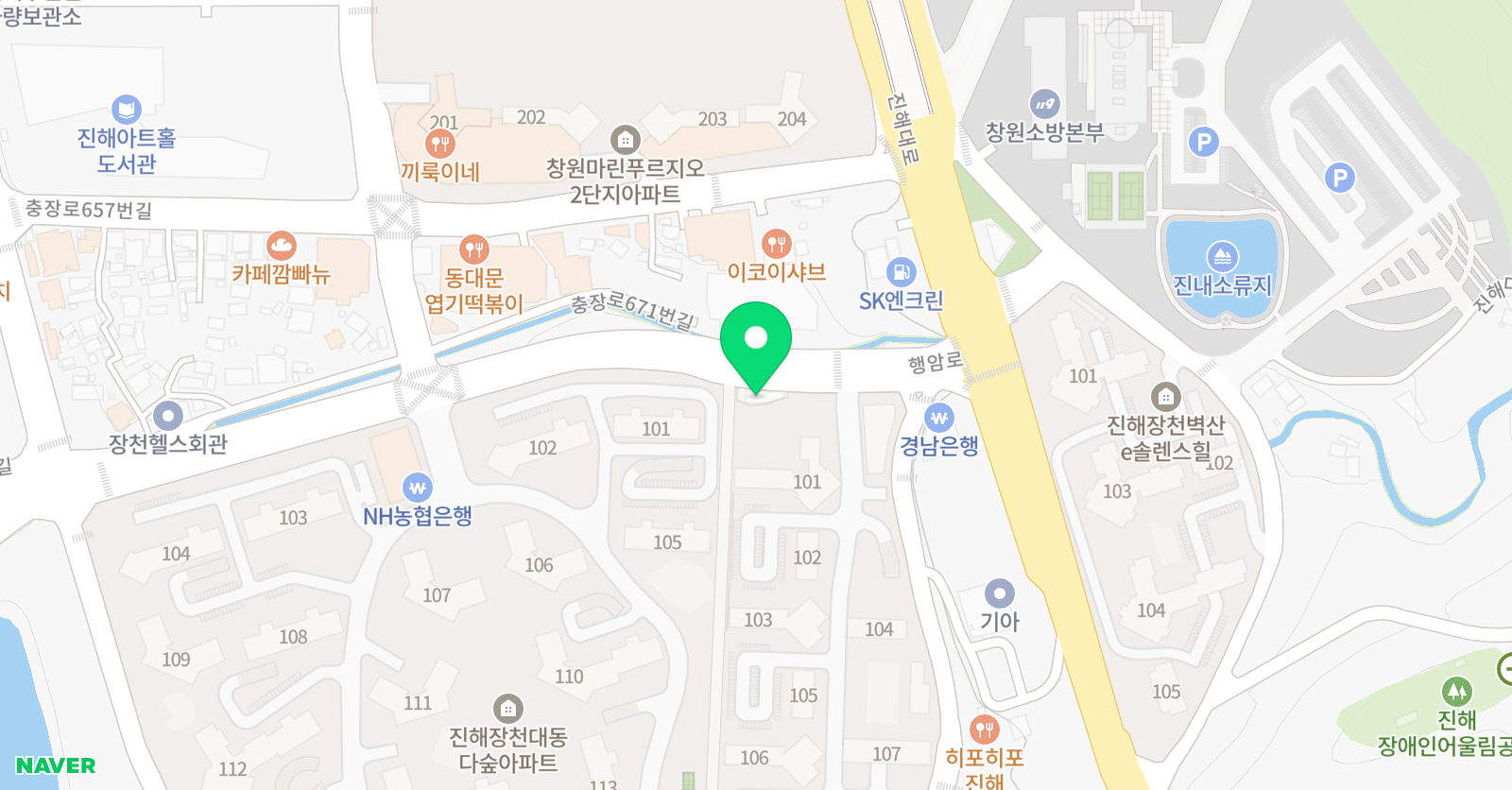 줄리샘 영어학원 위치