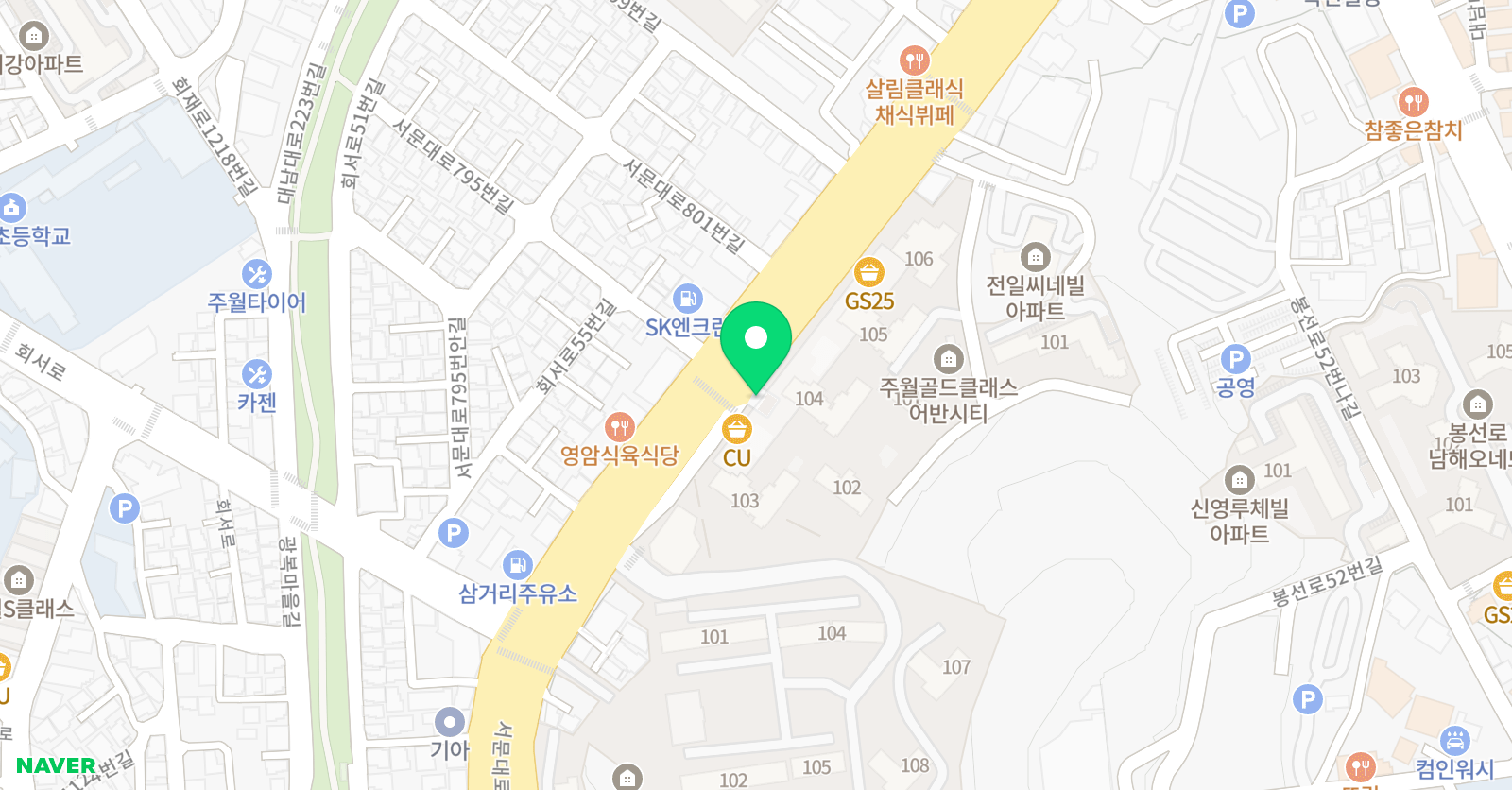 월드클래스 태권도 위치