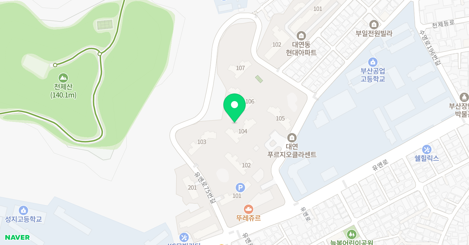 잉글리시아이 대연클라센트점 위치