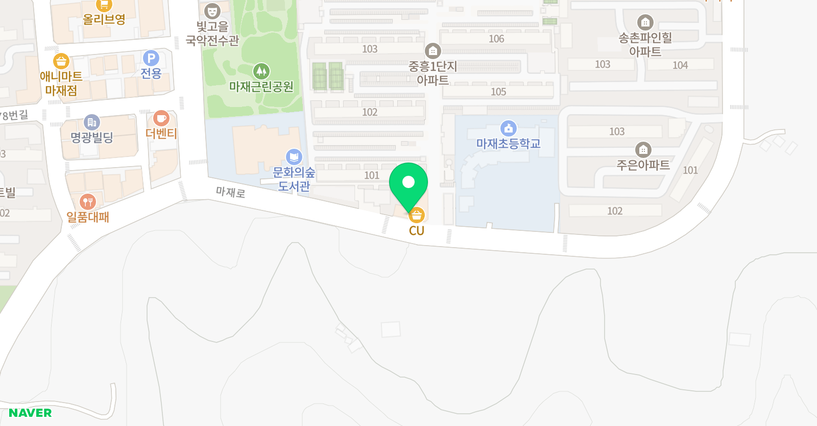 풍암 태권도 위치