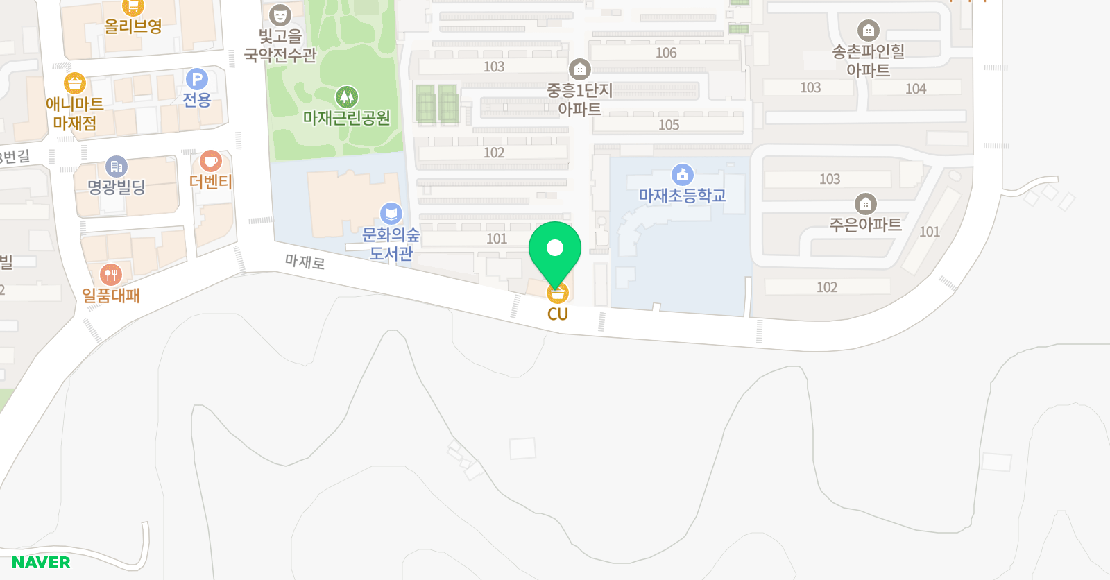 행복한 영어원서도서관 아이리드 금호센터 위치