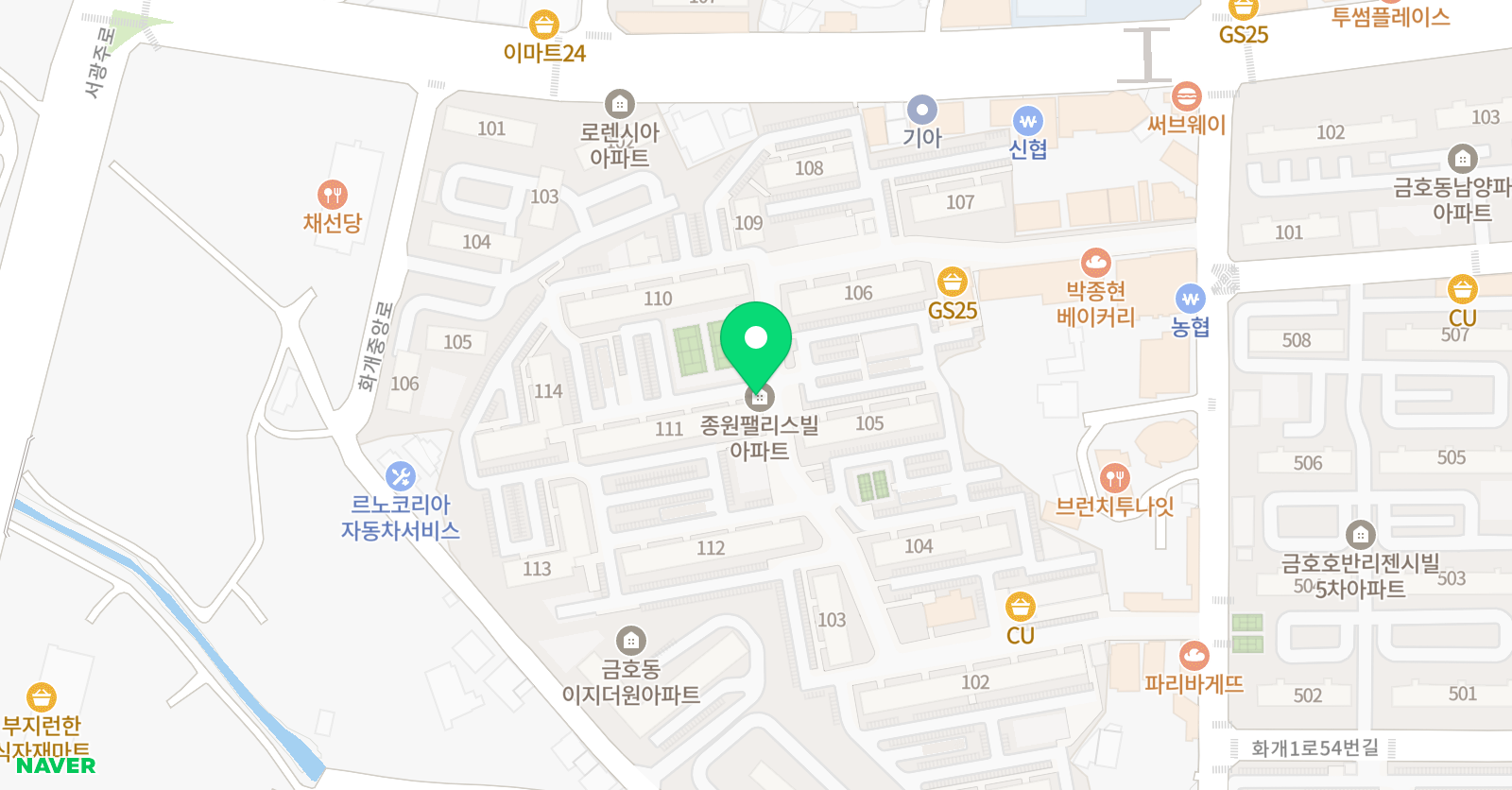 아소비 광주금호만호점 위치
