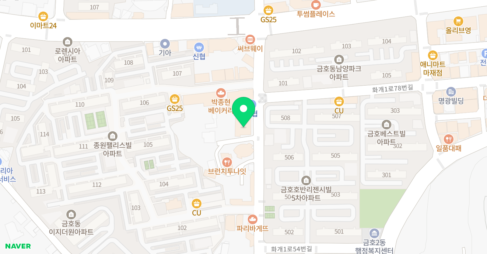 정혁남 수학학원 위치