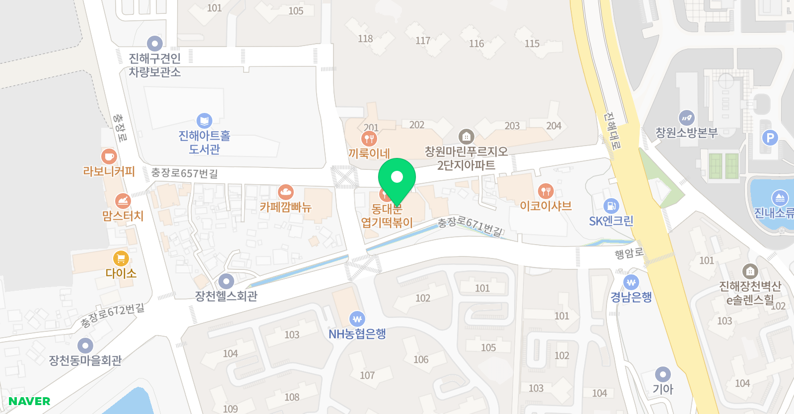 뮤직스토리 진해본점 위치