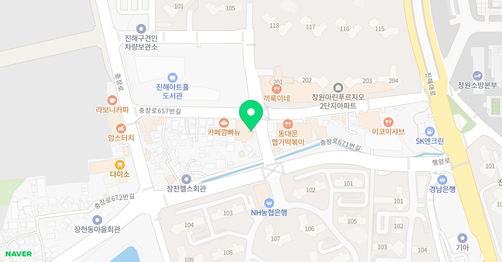 꼼지락 미술 위치