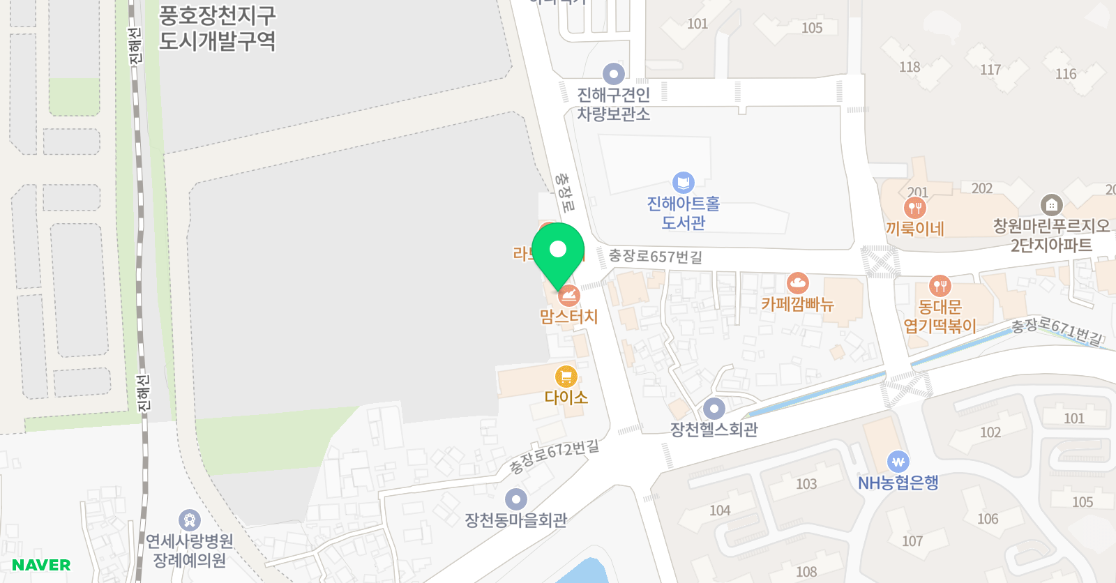 허복선글샘 국어전문학원 위치