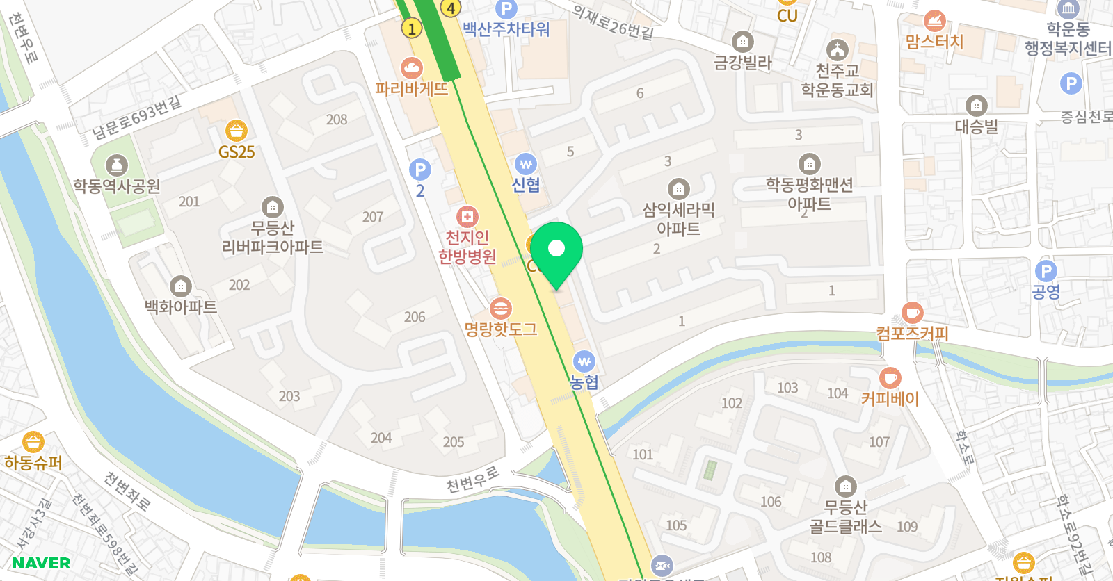 박소정 영어교습소 위치