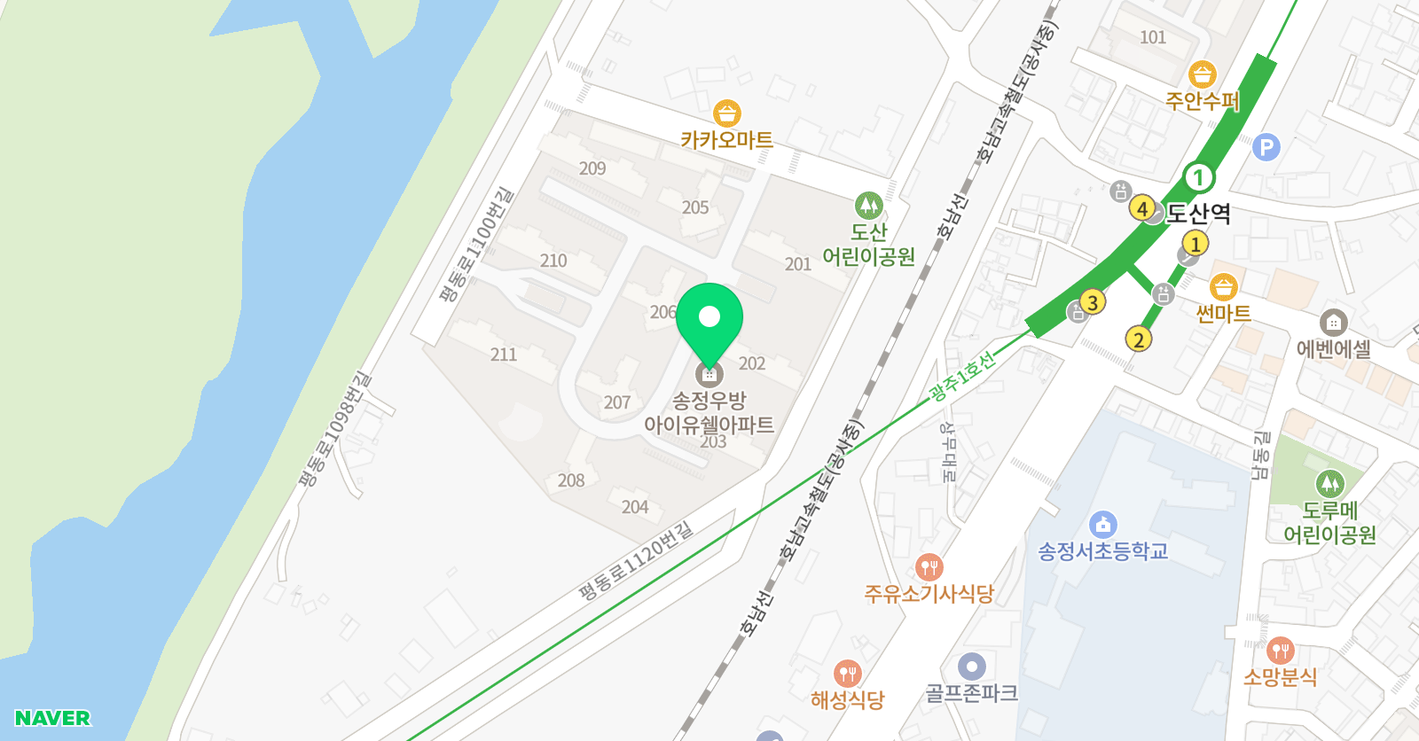 푸름 공부방 위치