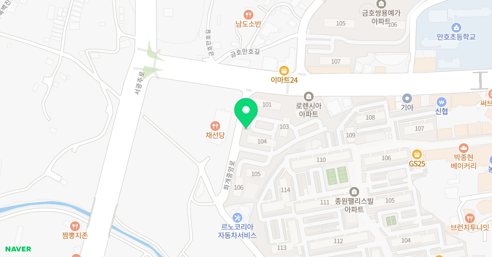 상상 화실 미술교습소 위치