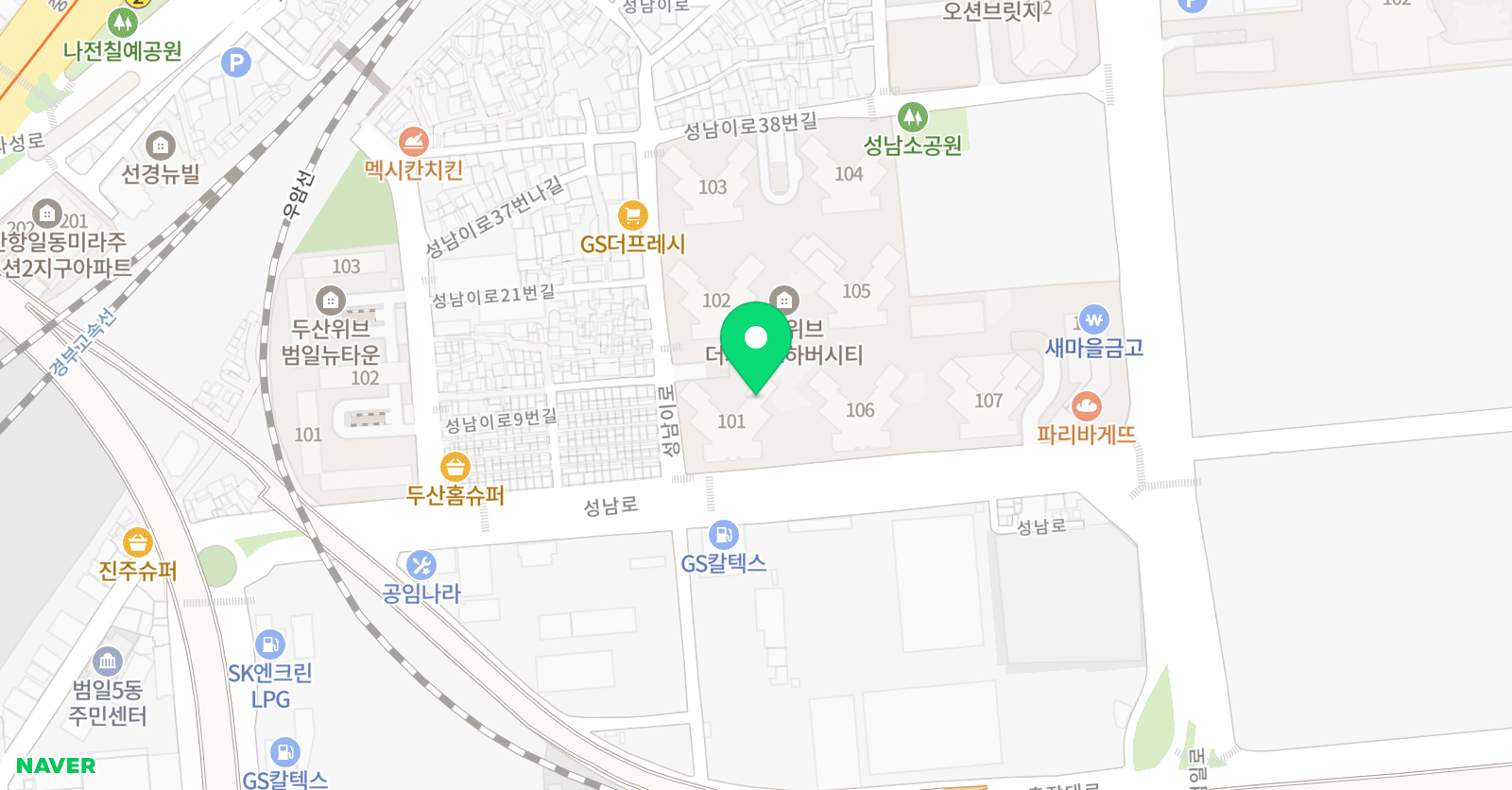 정쌤 영어수학 위치