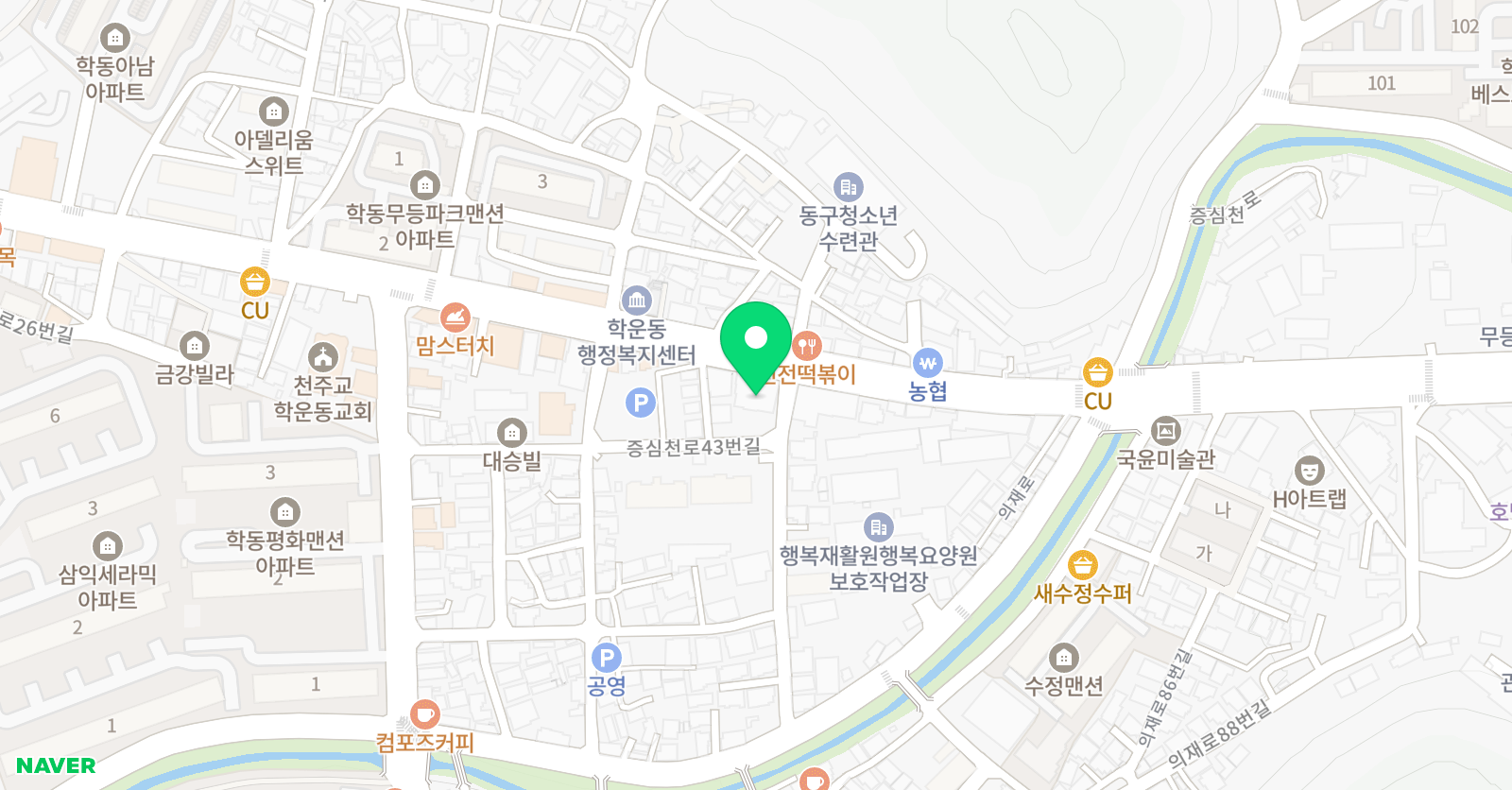제이영 수보습학원 위치