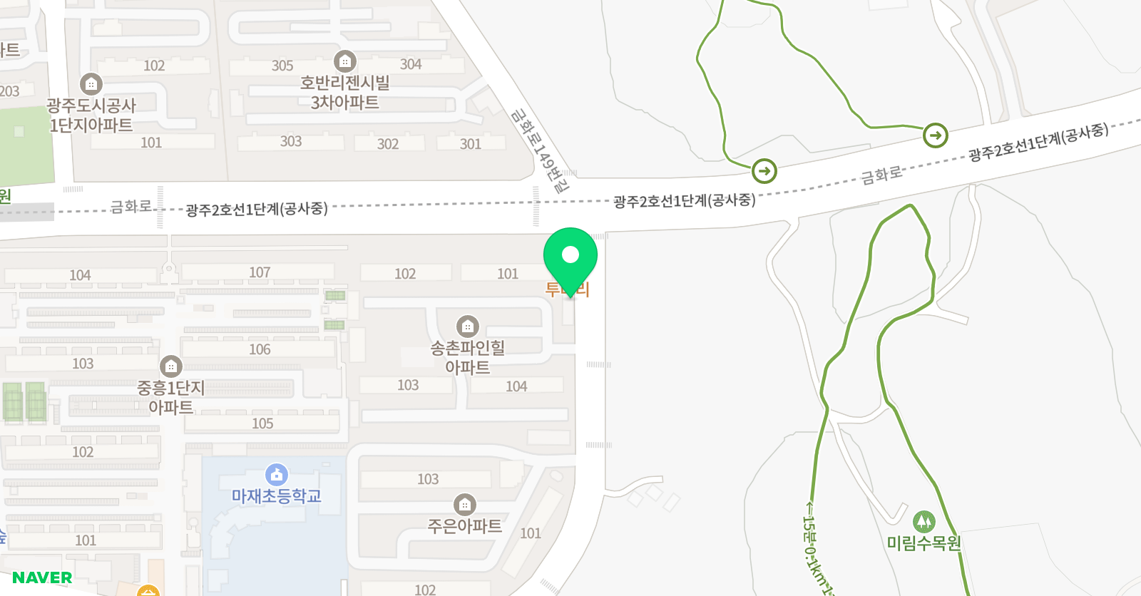 꿈사랑 태권도 위치