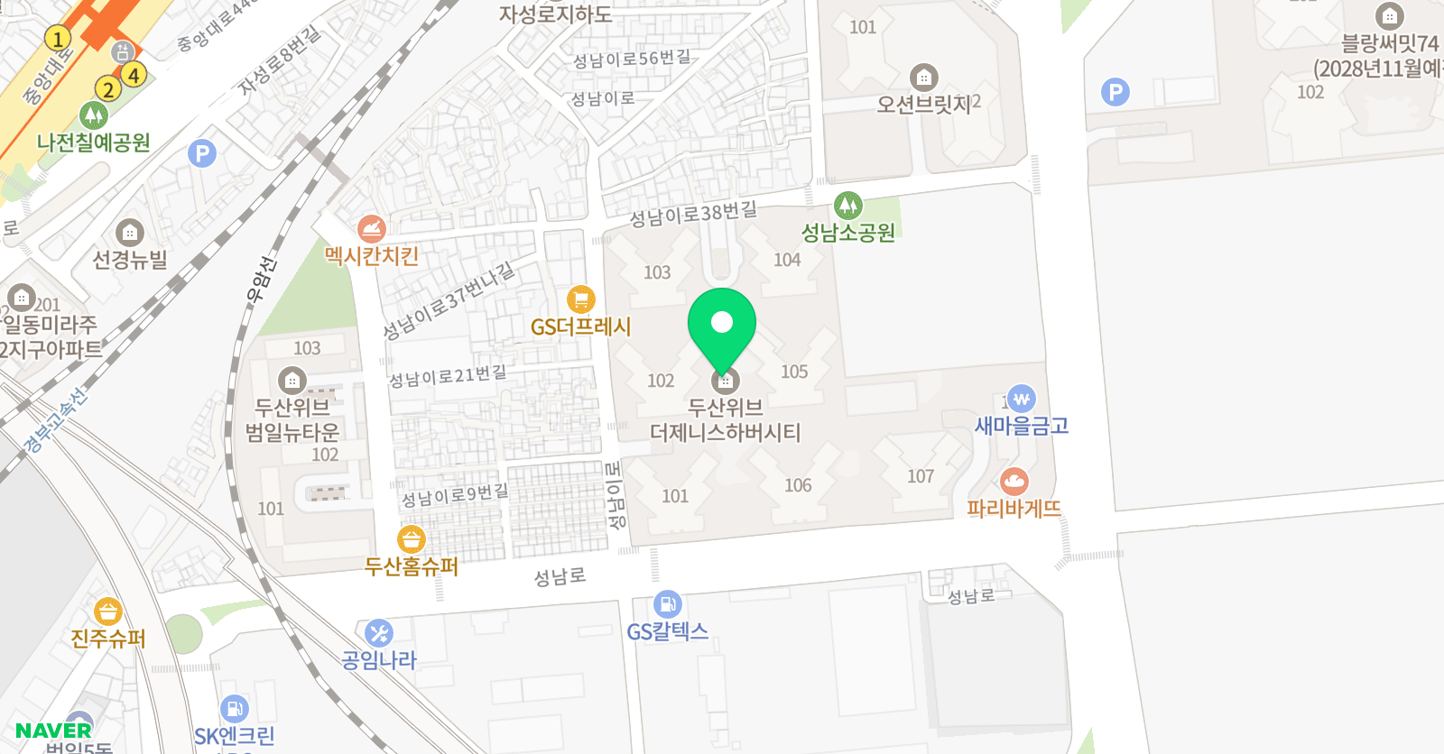 잉글리시아이 하버시티점 위치